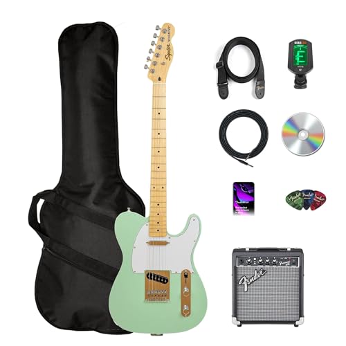 Fender Squier Affinity Telecaster - Surf Green w/ Frontman 10G Amplifier
