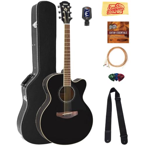 Yamaha CPX600 Acoustic-Electric Guitar - Black w/ Hard Case