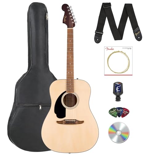 Fender California Standard Redondo Left-Handed Acoustic Guitar - Natural w/ Gig Bag