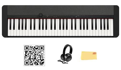 Casio CT-S1 Casiotone 61-Key Keyboard - Black w/ Headphones