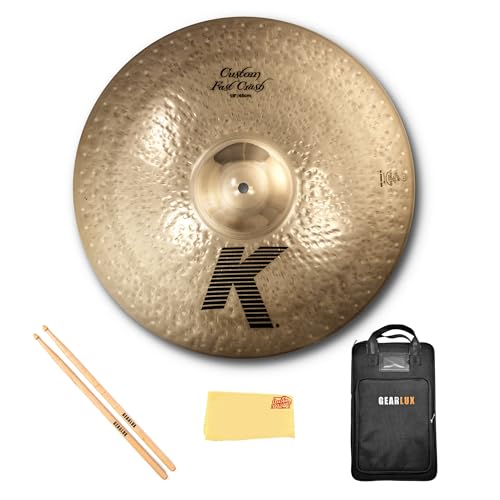 Zildjian K0984 18" K Custom Fast Crash Cymbal w/ Drumstick Bag
