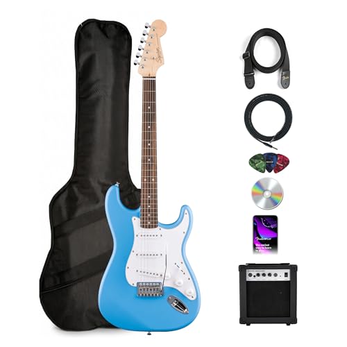 Fender Squier Stratocaster - California Blue w/ Amplifier