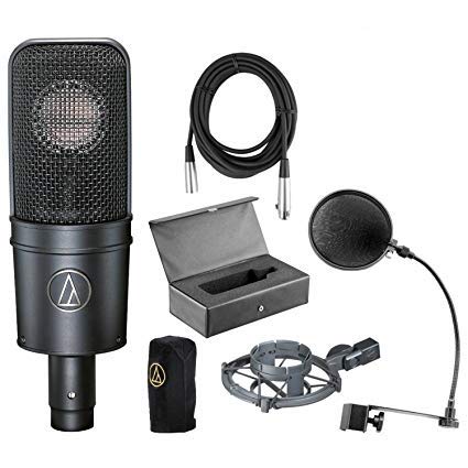 Audio-Technica AT4040 Cardioid Condenser Microphone w/ Pop Filter