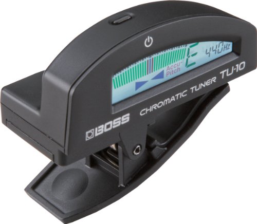 Boss TU-10 Clip-On Chromatic Tuner for Guitar and Bass - Black