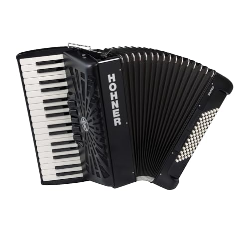 Hohner Bravo III 72 Chromatic Piano Key Accordion - Black