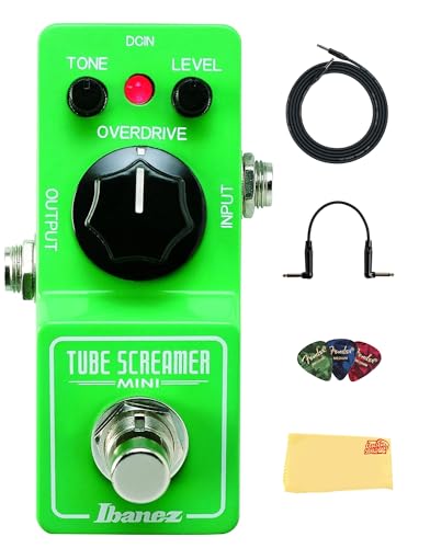 Ibanez TSMINI Mini Tube Screamer Overdrive Pedal w/ Instrument Cable