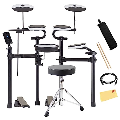 Roland TD-02KV V-Drums Electronic Drum Kit w/ Drum Throne