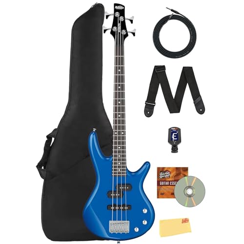 Ibanez GSRM20 SR Gio miKro Short-Scale Bass Guitar - Starlight Blue w/ Gig Bag