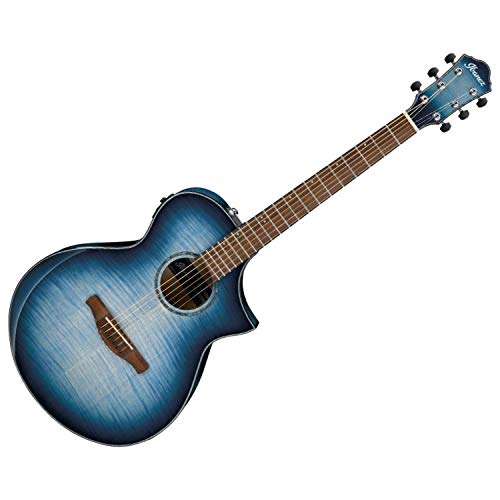Ibanez AEWC400 Acoustic-Electric Guitar - Indigo Blue Burst High Gloss