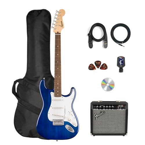 Fender Squier Sonic Stratocaster Pack - Sapphire Blue Transparent