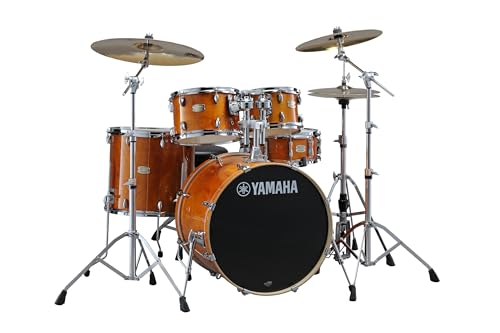 Yamaha Stage Custom Birch 5-Piece Drum Shell Pack with 22" Kick - Honey Amber