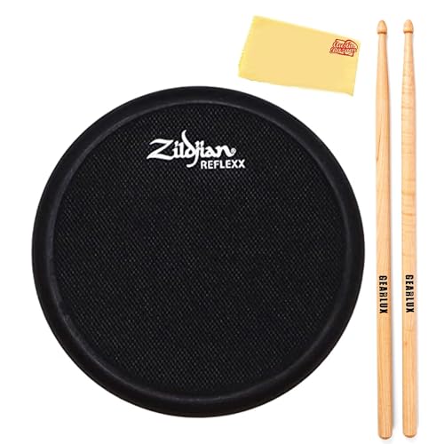 Zildjian ZXPPRCP10 10-Inch Reflexx Dual-Sided Conditioning Practice Pad w/ Drumsticks
