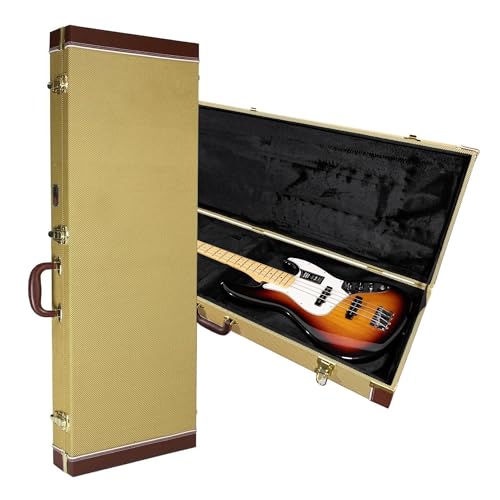 Gearlux BC-227 Electric Bass Guitar Hard Case - Tweed