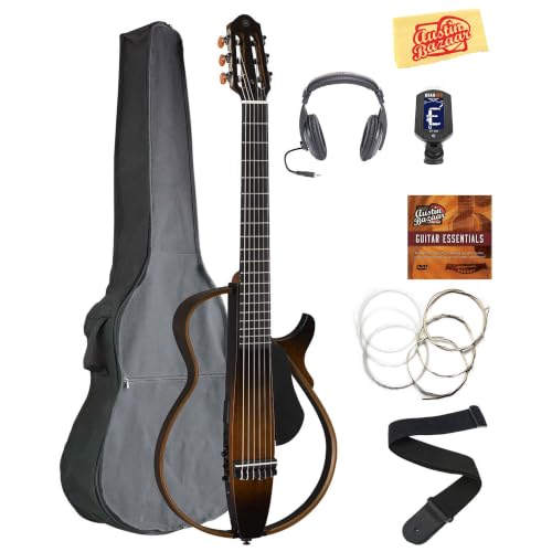 Yamaha SLG200N Nylon String Silent Guitar - Tobacco Sunburst w/ Headphones