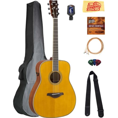 Yamaha FG-TA TransAcoustic Acoustic-Electric Guitar - Vintage Tint w/ Gig Bag