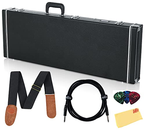 Gator GW-ELECTRIC Deluxe Wood Case for Electric Guitars w/ Strap
