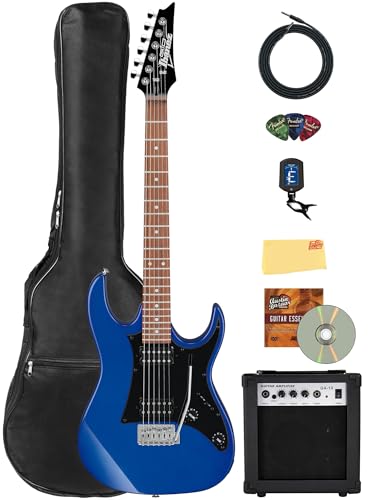 Ibanez GRX20Z RG Gio Electric Guitar - Jewel Blue w/ Amplifier