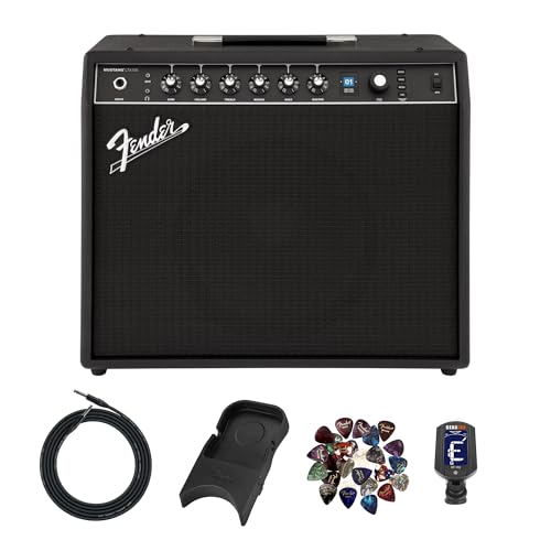 Fender Mustang LTX100 Guitar Combo Amplifier - Black w/ Amperstand Cradle