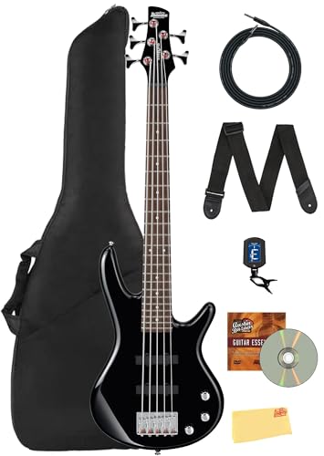 Ibanez GSRM25 SR Gio miKro Short-Scale Bass Guitar - Black w/ Gig Bag
