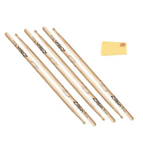 Zildjian 7A Drumsticks - 3 Pack