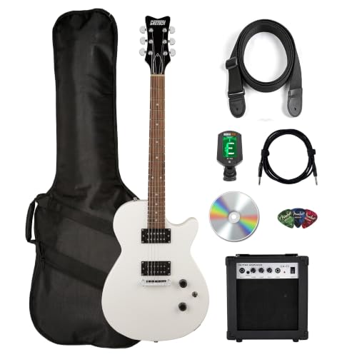 Gretsch Ignite Jet Club Electric Guitar - Lightning White w/ Amplifier
