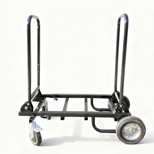 Gearlux 8-in-1 Heavy Duty Folding Utility Cart for Music Equipment and DJ Gear