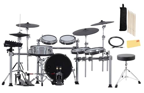Roland TD716 V-Drums Electronic Drum Set w/ Drum Throne
