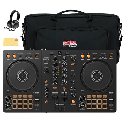 Pioneer DJ FLX4 2-Channel DJ Controller - Black w/ Gator Case