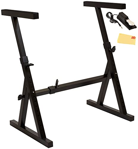 Ultimate Support JS-Z1000 JamStands Adjustable-Height Z-Style Keyboard Stand w/ Sustain Pedal