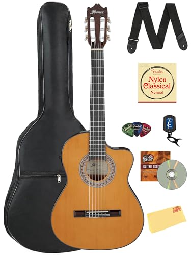 Ibanez GA5TCE3Q 3/4-Size Classical Acoustic-Electric Guitar - Amber High Gloss w/ Gig Bag