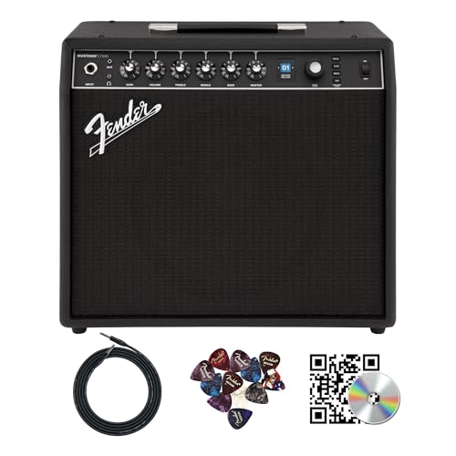 Fender Mustang LTX50 Guitar Combo Amplifier - Black w/ Instrument Cable