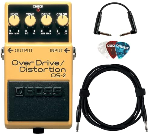 Boss OS-2 OverDrive/Distortion w/ Instrument Cables