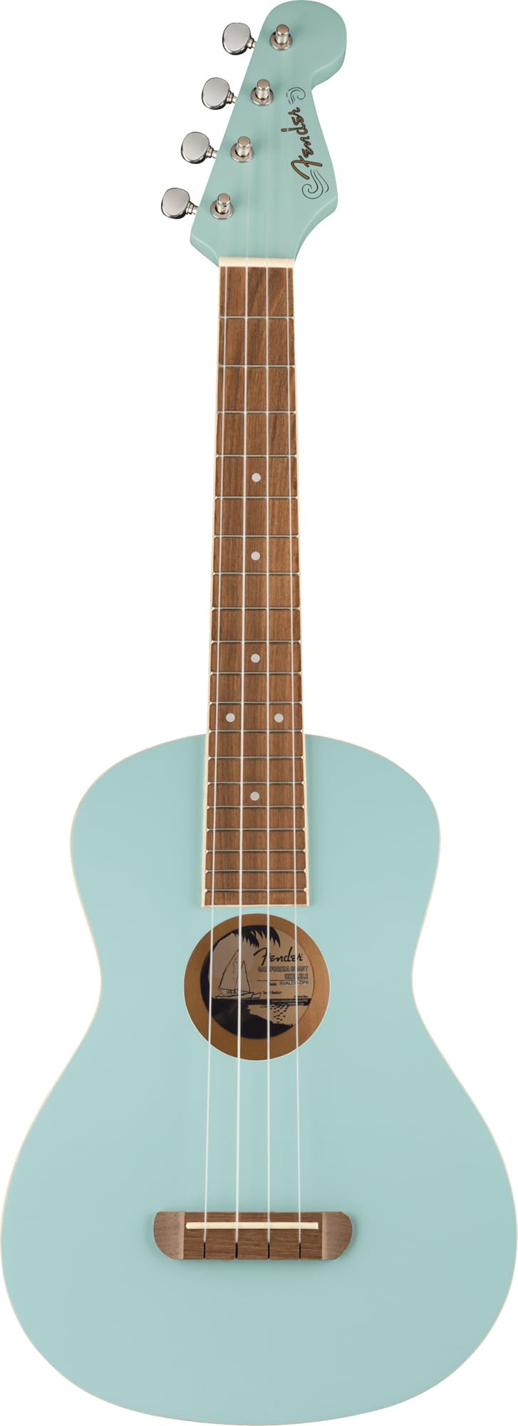 Fender Avalon Tenor Ukulele - Daphne Blue