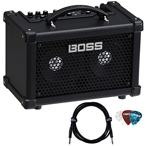 Boss Dual Cube LX Portable Bass Guitar Combo Amplifier w/ Instrument Cable