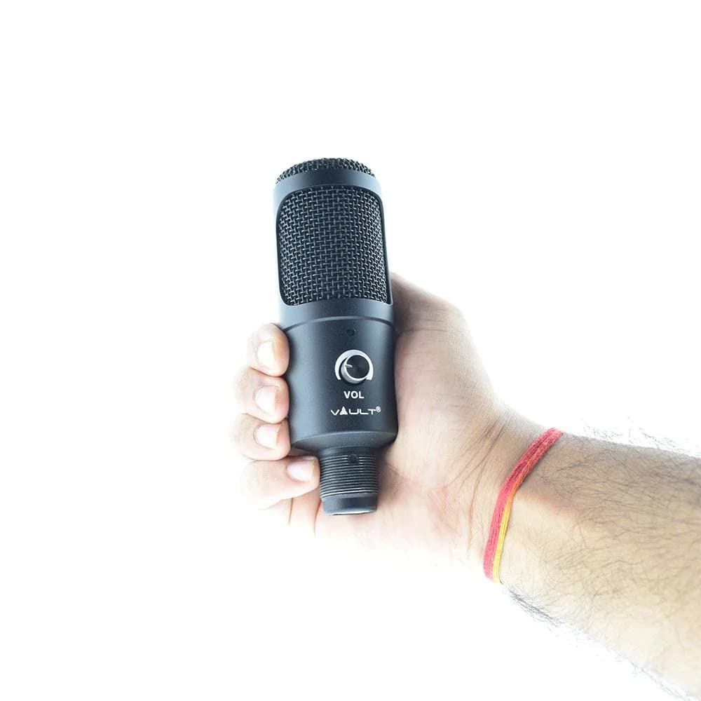 Vault U750 USB Condenser Podcast Microphone with Tripod Stand