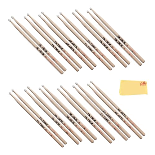 Vic Firth American Classic 2B Nylon Tip Drumsticks - 12 Pack