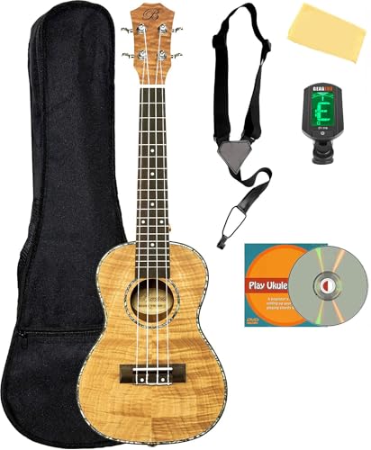 Barcelona Oguman Wood Concert Ukulele w/ Gig Bag