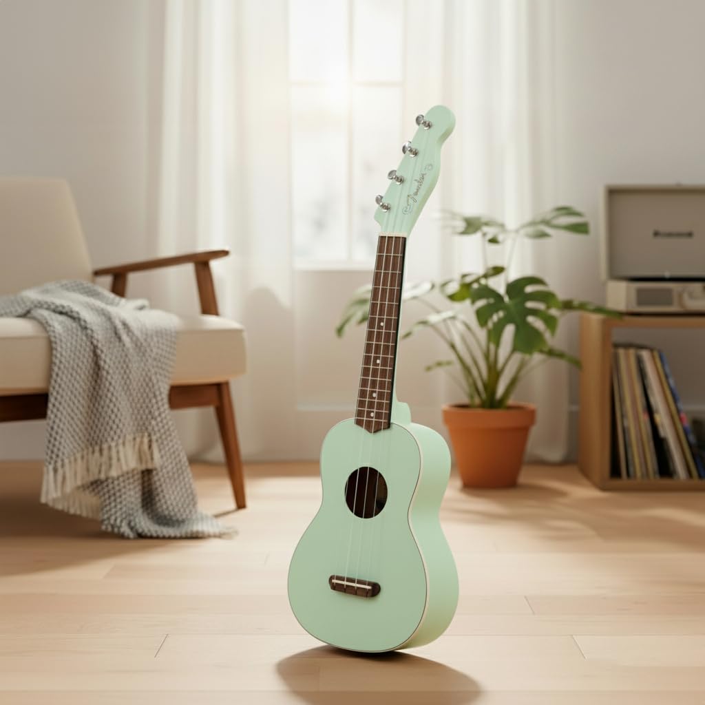 Fender Venice Soprano Ukulele - Surf Green w/ Gig Bag
