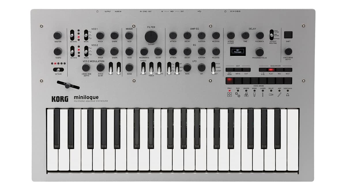 Korg Minilogue Polyphonic Analog Synthesizer w/ MIDI Cable