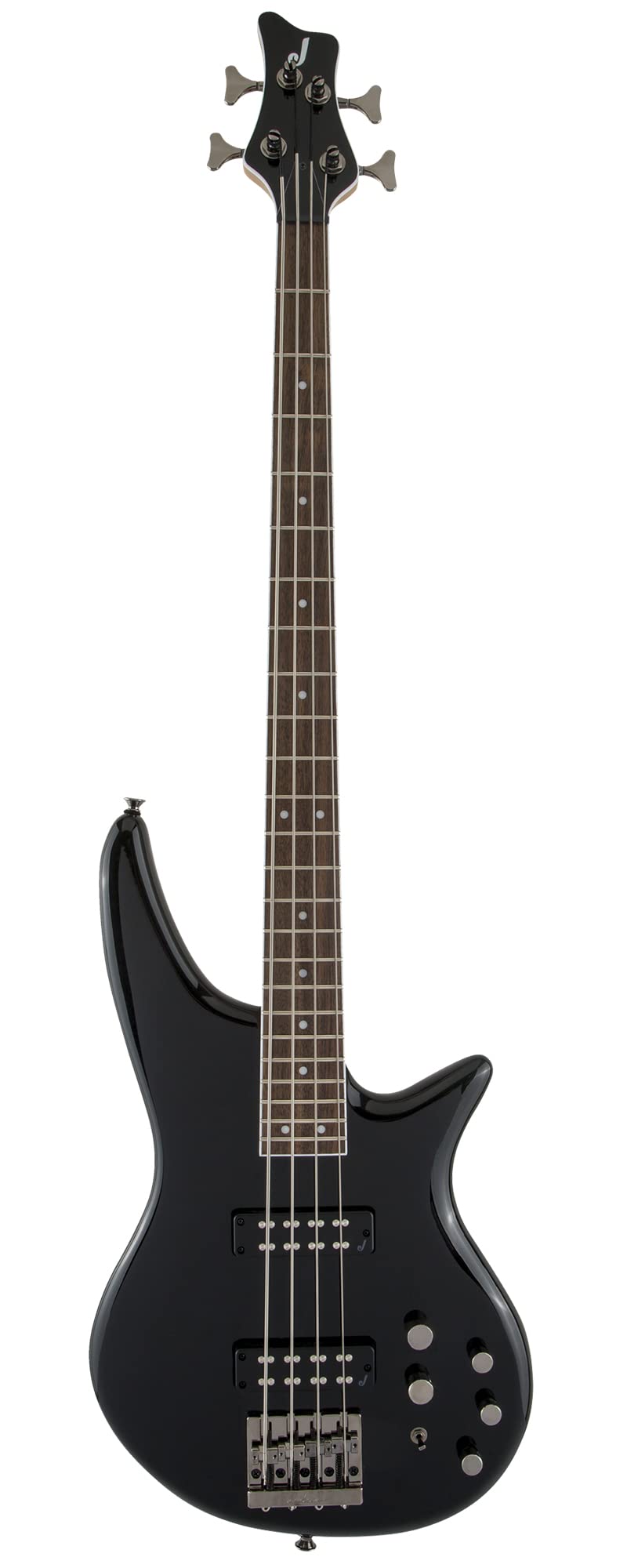 Jackson JS Series Spectra Bass JS3 Bass Guitar - Gloss Black w/ Instrument Cable