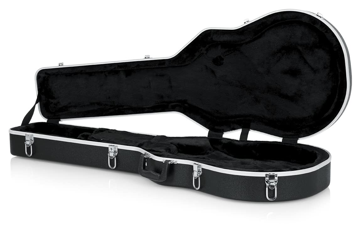 Gator GC-LPS Deluxe Molded Case for Gibson Les Paul - Black w/ Instrument Cable