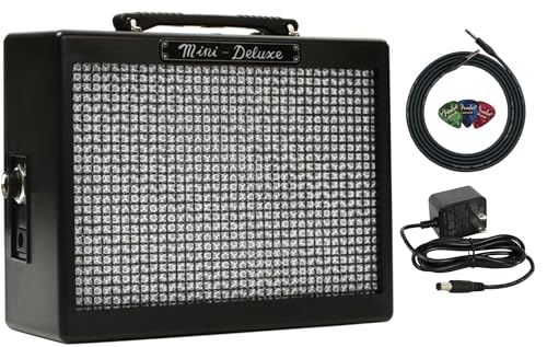 Fender MD20 Mini Deluxe Guitar Combo Amplifier w/ Instrument Cable