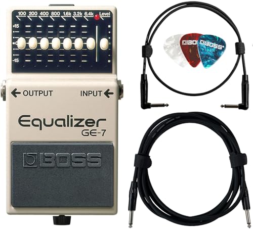 Boss GE-7 Graphic Equalizer w/ Instrument Cables