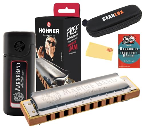 Hohner Marine Band 1896 Harmonica - Key of E Flat w/ Pouch