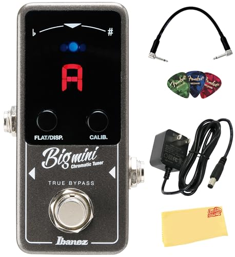 Ibanez BigMini Chromatic Tuner Pedal w/ Power Supply