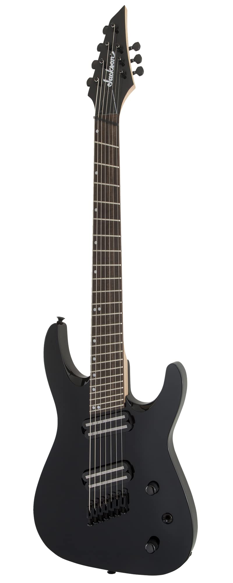 Jackson X Series Dinky Arch Top DKAF7 MS Electric Guitar - Gloss Black w/ Instrument Cable