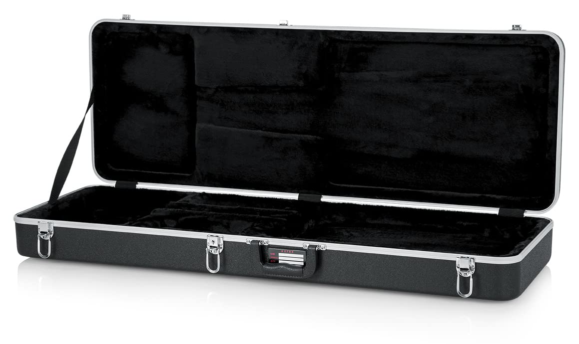 Gator GC-ELECTRIC-A Deluxe Molded Case for Electric Guitars - Black w/ Instrument Cable