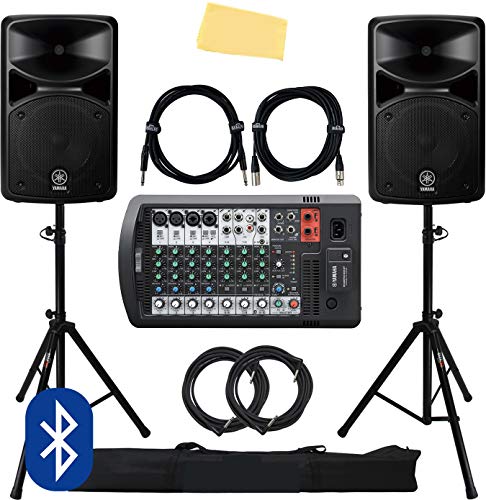 Yamaha STAGEPAS 600BT Portable PA System w/ Speaker Stands