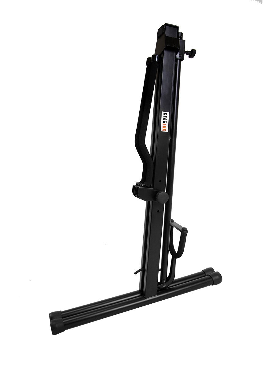 Gearlux Adjustable Foldable Cello Stand with Hook for Bow