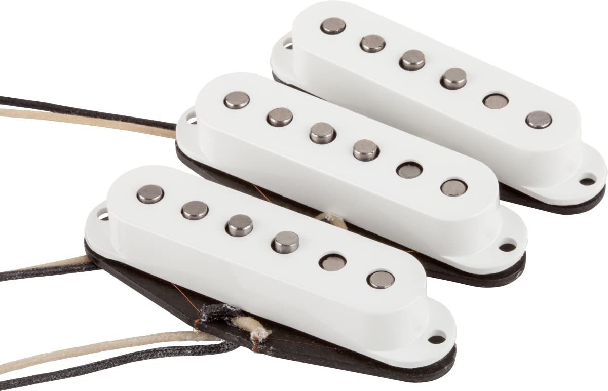 Fender Custom Shop '54 Stratocaster Pickups - White w/ Instrument Cable